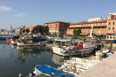 Inderhavnen i Livorno med alle de små lokale fiskerbåde. 