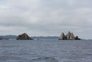 De flotte klipper, Rochers des Medes ou des Deux Freres, på nordøstspidsen af Ile de Porquerolles. De er et yndet udflugtsmål for turbådene fra havnen på Ile de Porquerolles.