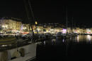 Aftenstemning i Cassis’ havn, set fra cockpittet på Nausikaa.