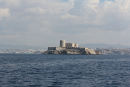 Ile d’If med fæstningen Château d’If, ligger lige uden for Marseille.
