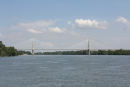 Pont de la Zone Portuaire (269,5 km.), en af de mange flotte broer over Rhône floden.
