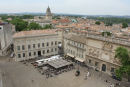 Udsigten ud over Avignon oppe fra taget af Pavepaladset i Avignon.