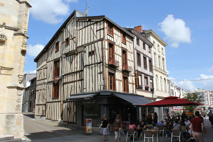 Bindingsværkshuse i Châlons-en-Champagne.