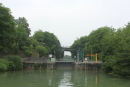 Slusen i Meaux (Pk 133,6), der fører ind til Canal de Meaux à Chalifert.