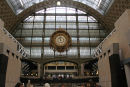 Banegården Gare d`Orsay, der er lavet om til et museum. Det gamle flotte banegårdsur hænger der endnu. En imponerende bygning.