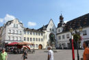 Vi tog toget fra Brohl til Koblenz, da der ikke var vand nok til, at vi kunne lægge til i Koblenz. Koblenz er en fin gammel by. Her torvet i den gamle bydel.