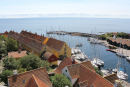 Havnen mellem Christiansø og Frederiksø set oppe fra Store Tårn.