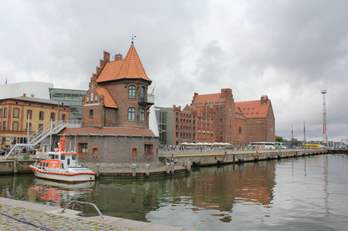 Lodsstationen på havnen i Stralsund.