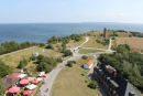 Udsigten mod øst oppe fra fyret på Kap Arkona.