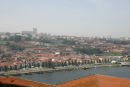 Udsigten fra øverste etage af Ponte Luis, der fører over Douro floden. Her et blik ned mod portvinshusene i Vila Nova de Gaia på sydsiden af floden.