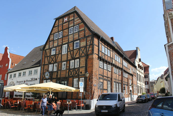 Vi spiste frokost på Brauhaus am Lohberg i Wismar, det lokale bryggeri. Vi var lidt uheldige med valg af menu - det var ikke lige os.  