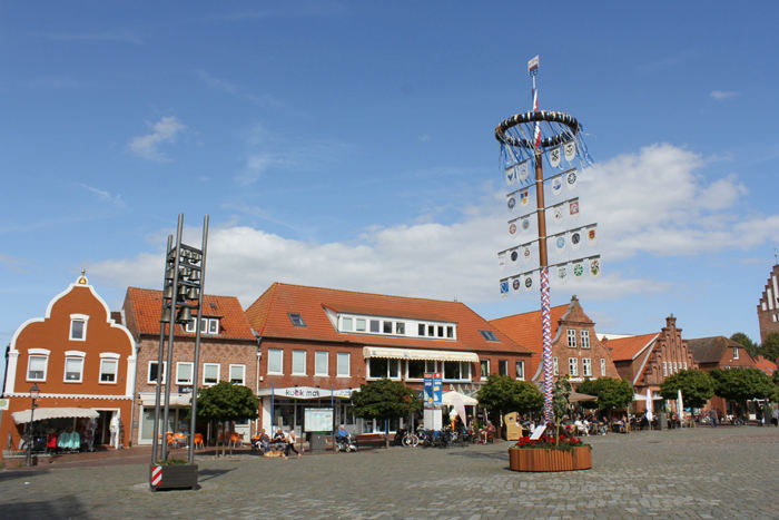 Torvet i den gamle fiskerby Heiligenhafen.