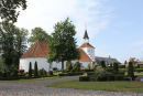 Kirken i Søby på Ærø har en lidt anden størrelse end de mange store kirker, vi har set i Nordtyskland.