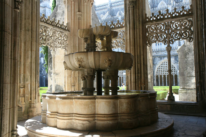Et parti inde fra klostergården i Mosteira de Santa Maria da Vitória i Batalha.