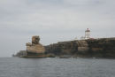 Cabo Carvoeiro med de flotte klippepartier. Det er tæt på indsejlingen til havnen i Peniche. 
