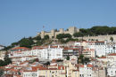 Castelo da São Jorge, Lissabons gamle borg, ligger højt hævet over byen. Der var en storslået udsigt oppe fra muren rundt om borgen. 