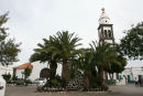 Iglesia San Ginés, set fra Plaza de Las Palmas. Kirken er hjemsted for Lanzarotes skytshelgen San Ginés.