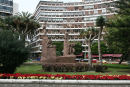 I Las Palmas de Gran Canaria stod julestjernerne i fuldt flor. Her er de brugt som bundplanter i en stor rundkørsel, men de stod overalt.