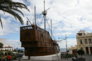 Museo Naval i Santa Cruz de La Palma. En af de mest besynderlige museumsbygninger, vi har set. Den er bygget i beton og en 1:1 kopi af Columbus’ skib Santa Maria. Det er et maritimt museum.