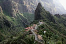 Den meget maleriske bjergby Masca i Teno bjergene på det vestlige Tenerife. Byen ligger i en meget smuk dal.