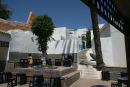 Café Maure i den gamle Kasbah des Oudaïa i Rabat. Der er en flot udsigt fra cafeen ud over floden Bouregreg.  